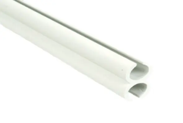 PVC-KEDERPROFIEL 13x21 dubbel (voor keder 5.5-7.5mm)   5m
