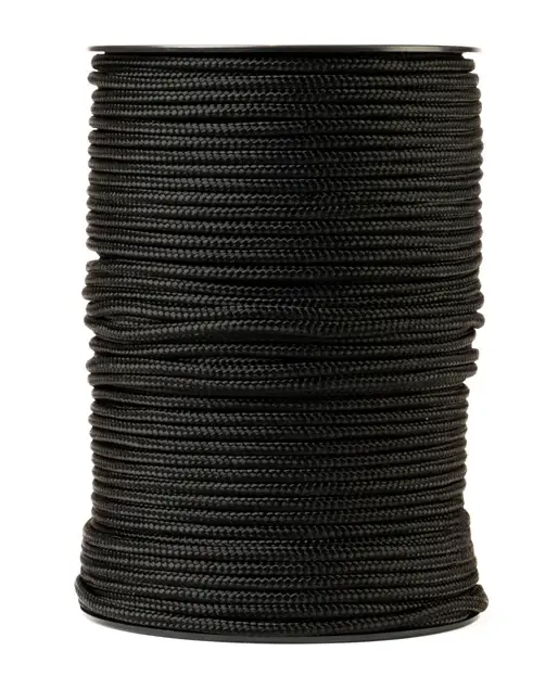 NYLON KOORD 6MM ZWART +++ 100M