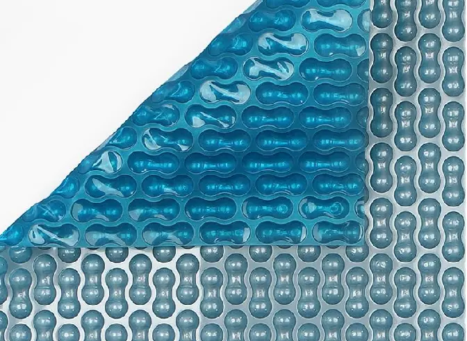 BUBBEL 600CM BLAUW/ZILVER UV-GESTABILISEERD 400MICRON  50M