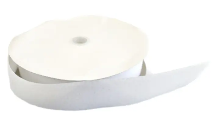 Klittenband 50mm wit LUS 25m
