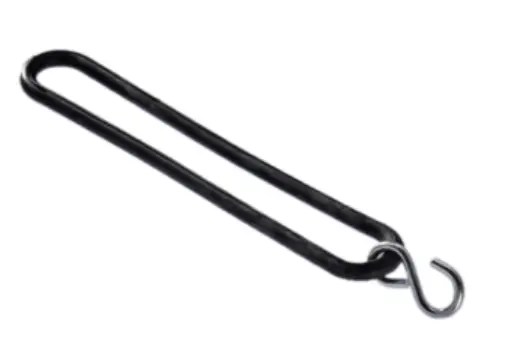 TENDEUR ELAST. EPDM 40cm + crochet-S 45MM ACZN   100pc