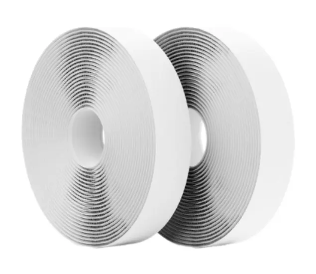 Klittenband 25mm wit haak ZELFKLEVEND 25m