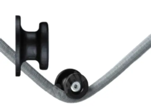 RONDE HAAK plastic, zwart   100st