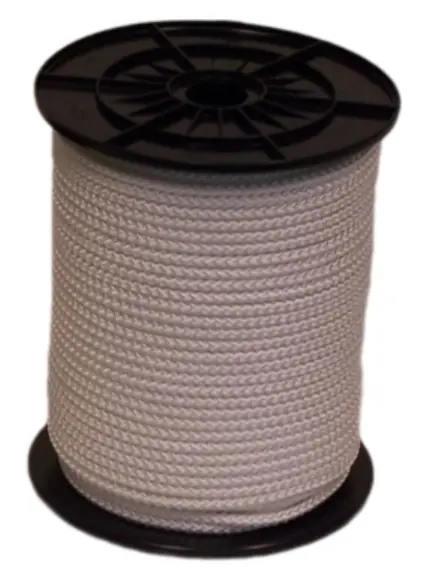 CORDE NYLON TRESSE 3MM ++ Blanc - Avec Ame   1000m