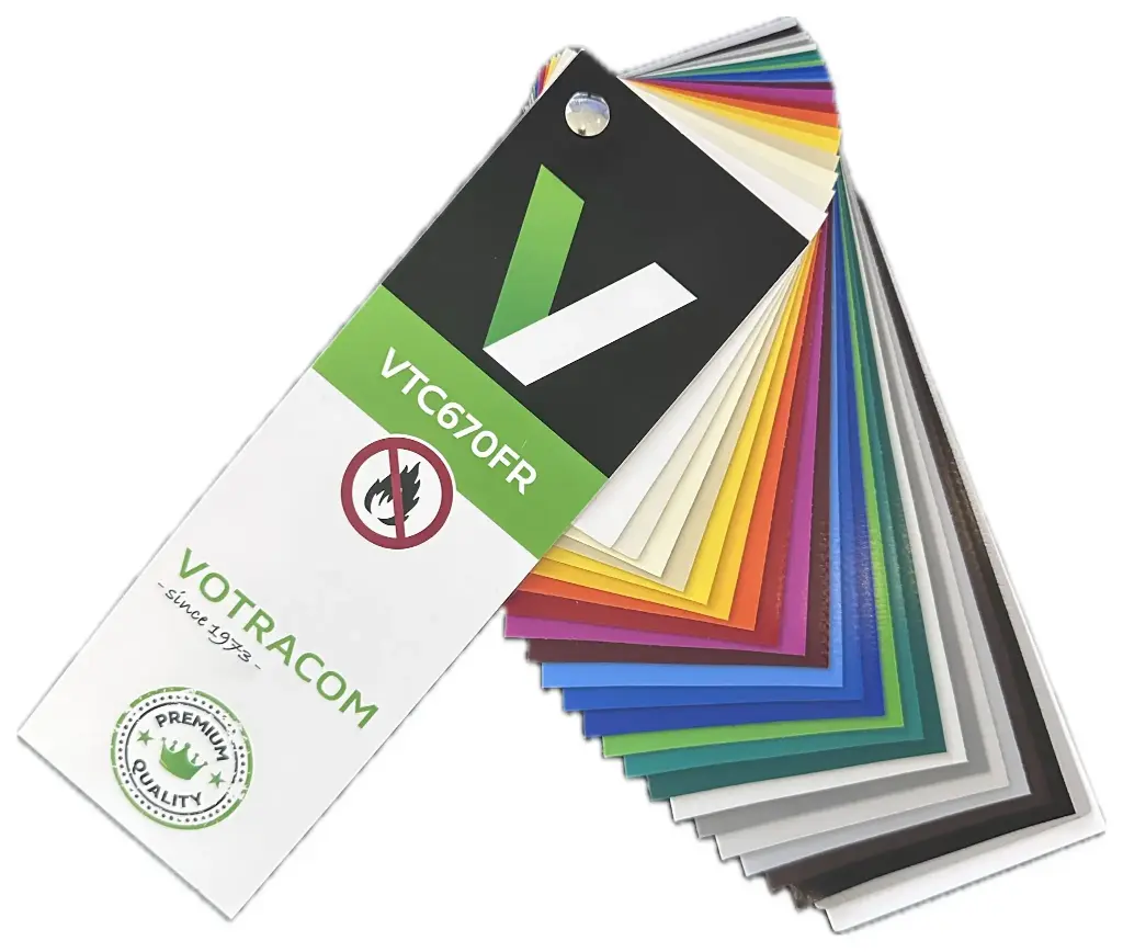 PVC 670GR - DONKER GROEN RAL6026 - FR - 250CM - 8X8     1m