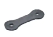 BACK PLATES 40x20mm black    500pc