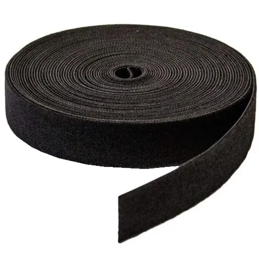 [VT10.5650.43.25] Klittenband 50mm zwart LUS 25m