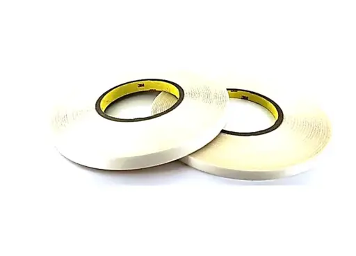 [VT46.2012.50.1] TAPE dubbelzijdig VOOR SLECHT HECHTENDE DOEK 12MM  50m