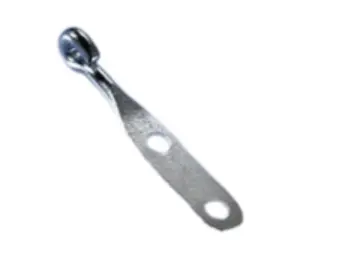 [MD04.6016.01.100] crochet plat pour jonc  16mm  ACZN  100pc