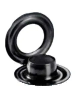 [MD01.0120.14.500] RONDE ZEILRING 20DIN  MS zwart   500st