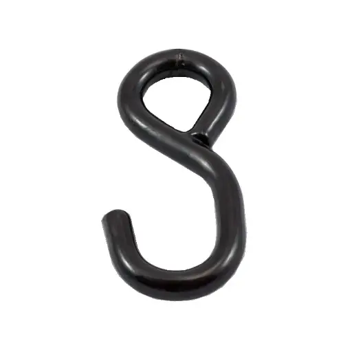 [VT36.0125.04.1] CROCHET noir plast.  900KG   1pc