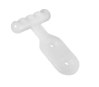 [MD04.0210.42.100] CROCHET GLISS. pour 11-13mm PVC blanc    100pc