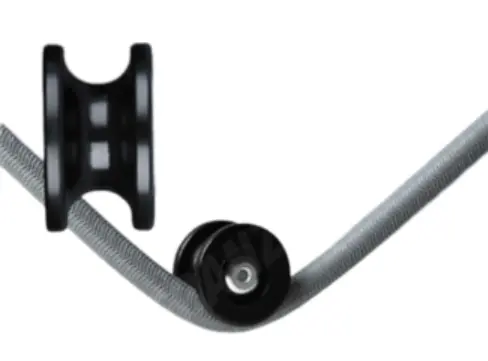 [MD04.5732.43.100] RONDE HAAK plastic, zwart   100st