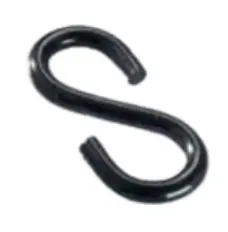 [MD04.6242.05.100] S-HOOK 4.2x45mm   STEEL BLACK  100pc