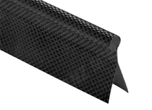 [VT10.1111.92.100] KEDER 11MM ZWART dubbele vlag 40mm 2200DTEX   100m