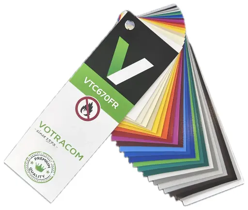 [VTC670FR.9006] PVC 670GR - ZILVER RAL9006 - FR - 250CM - 8X8     1m